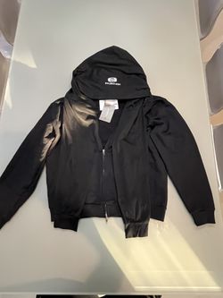 Balenciaga Unity Sports Icon Incognito Oversized Zip-Up Hoodie