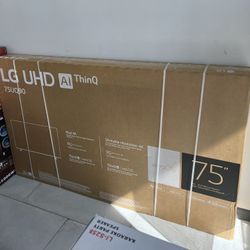 LG 75” UHD ThinQ TV 4K! Finance For $50 Down Payment!!