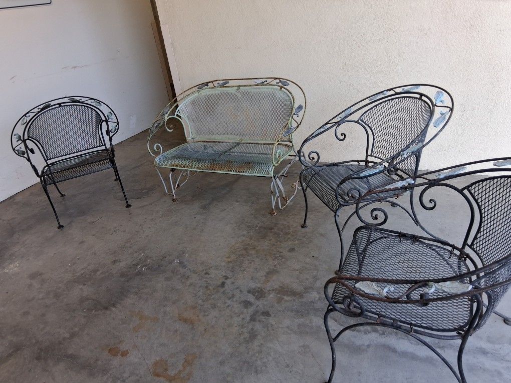 Wrought Iron Patio Ser ☆RARE☆