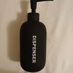 Matte Black Soap Dispenser