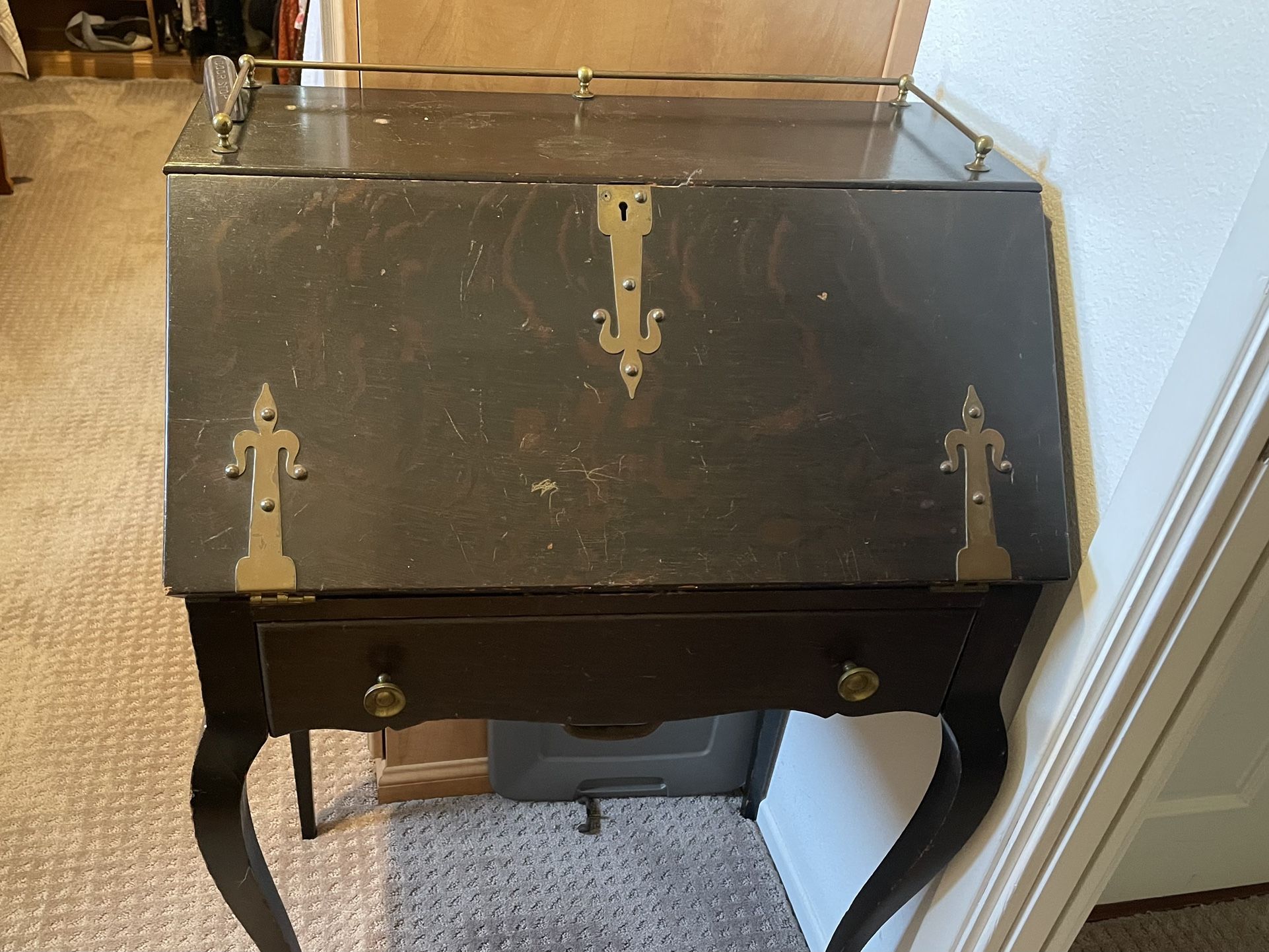 Antique Small Secretary Desk