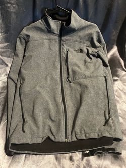The North Face Gray Full-Zip Softshell Jacket