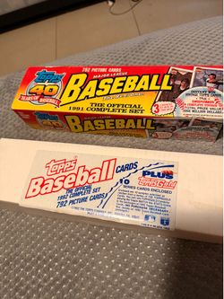 1991 & 1992 Topps MLB Complete Sets