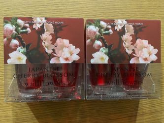 Bath And body Works BBW Wallflower Fragrance Refill Japanese Cherry blossom Pack Of 2