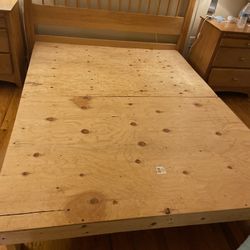 Wooden Bed Platform Queen Size Custom Made 