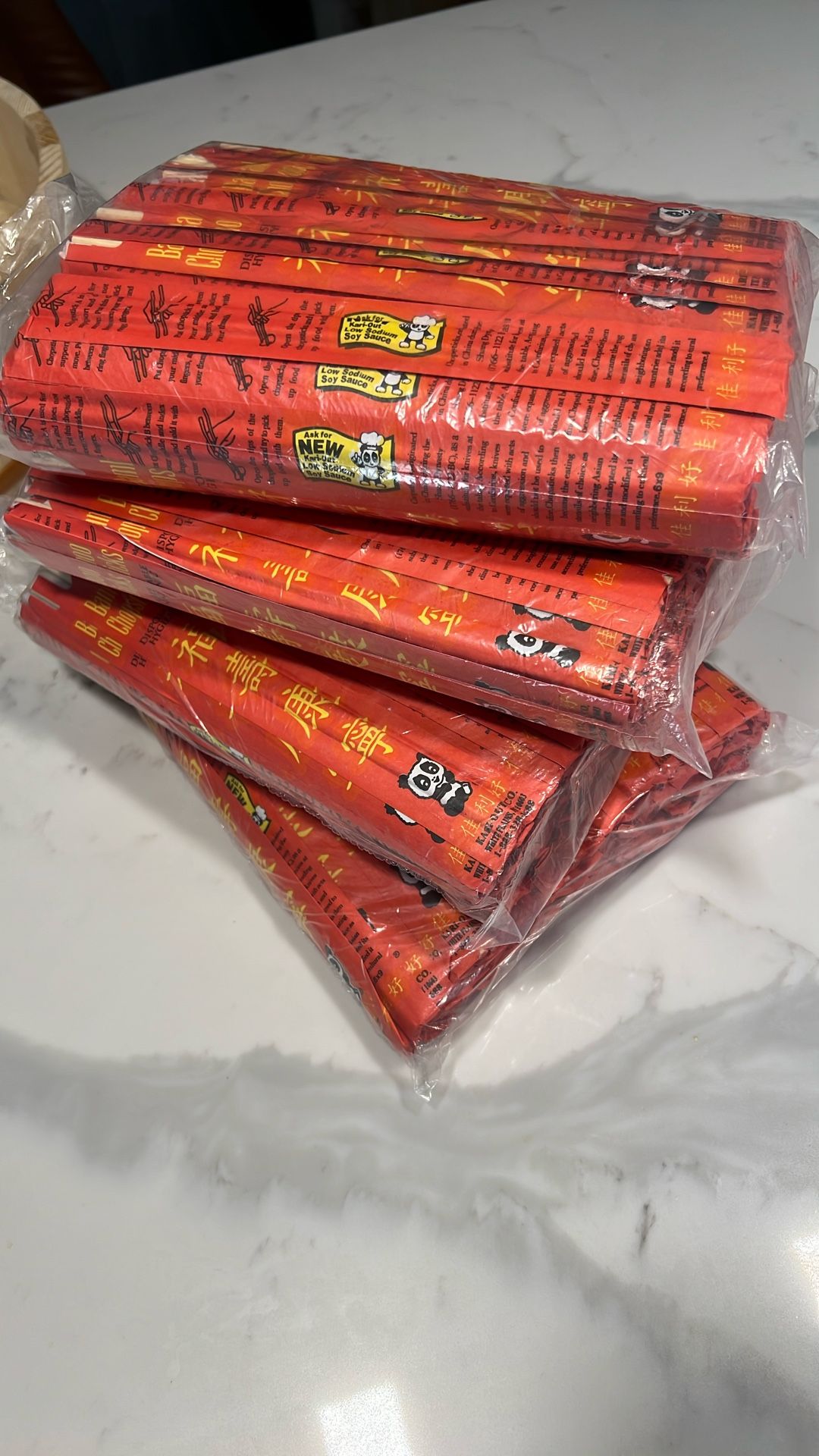 200 Sushi Containers + 4 Packs of Chopsticks