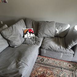 Grey Cloud Couch - Super Comfy