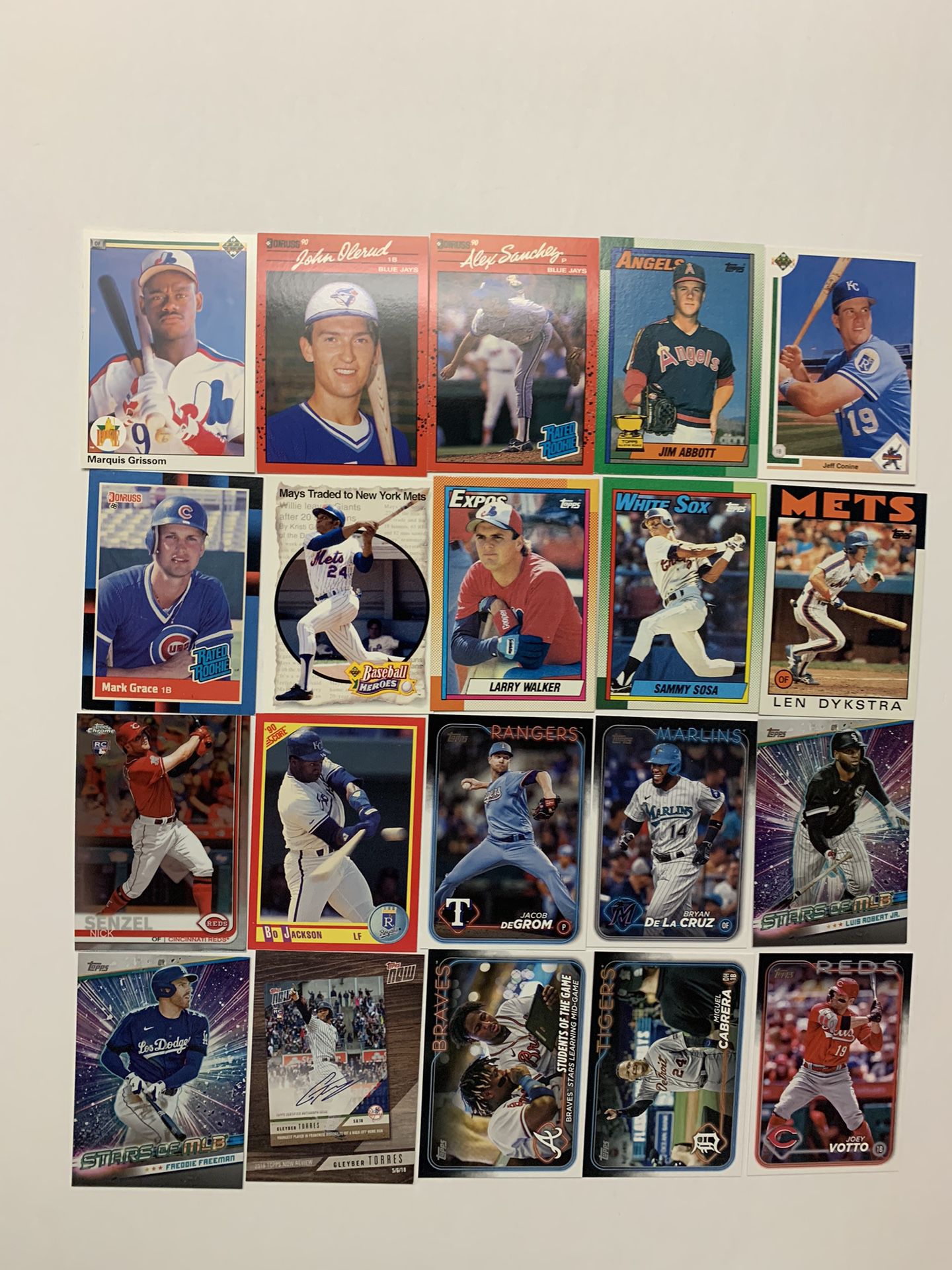 20 Baseball Cards NMT/MT