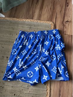 Best offer Blue and white las Angeles lv shorts