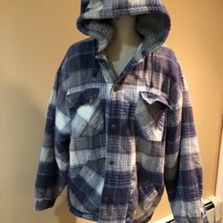 Men’s Xl Sherpa/flannel Jacket 