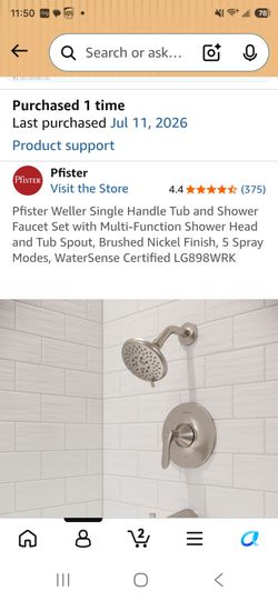Price Pfister Weller Trim-No Tub Spout