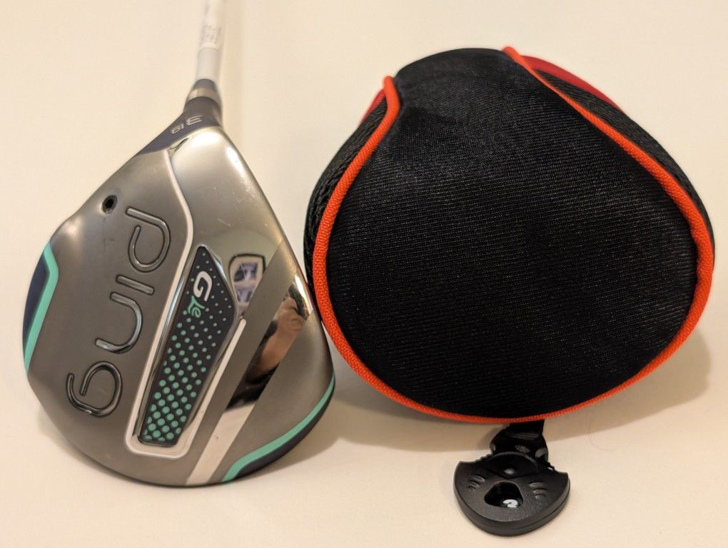 LH MINT PING G Le 5 WOOD 21* PING ULT 230 L. FLEX GRAPHITE SHAFT W/ PING GRIP INCLUDING HEAD COVER