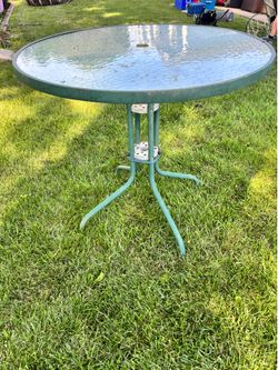 Patio table.