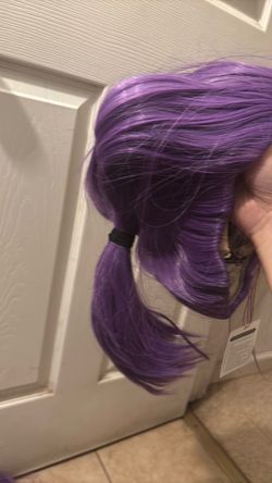 purple hair rumi wig k pop demon hunters