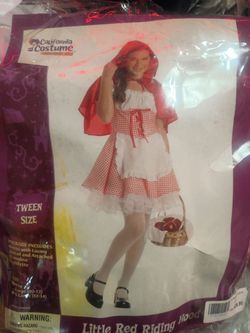 California Costume Little Red Riding Hood Tween Costume