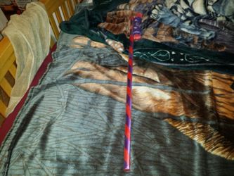 Piñata stick with rope and blind fold