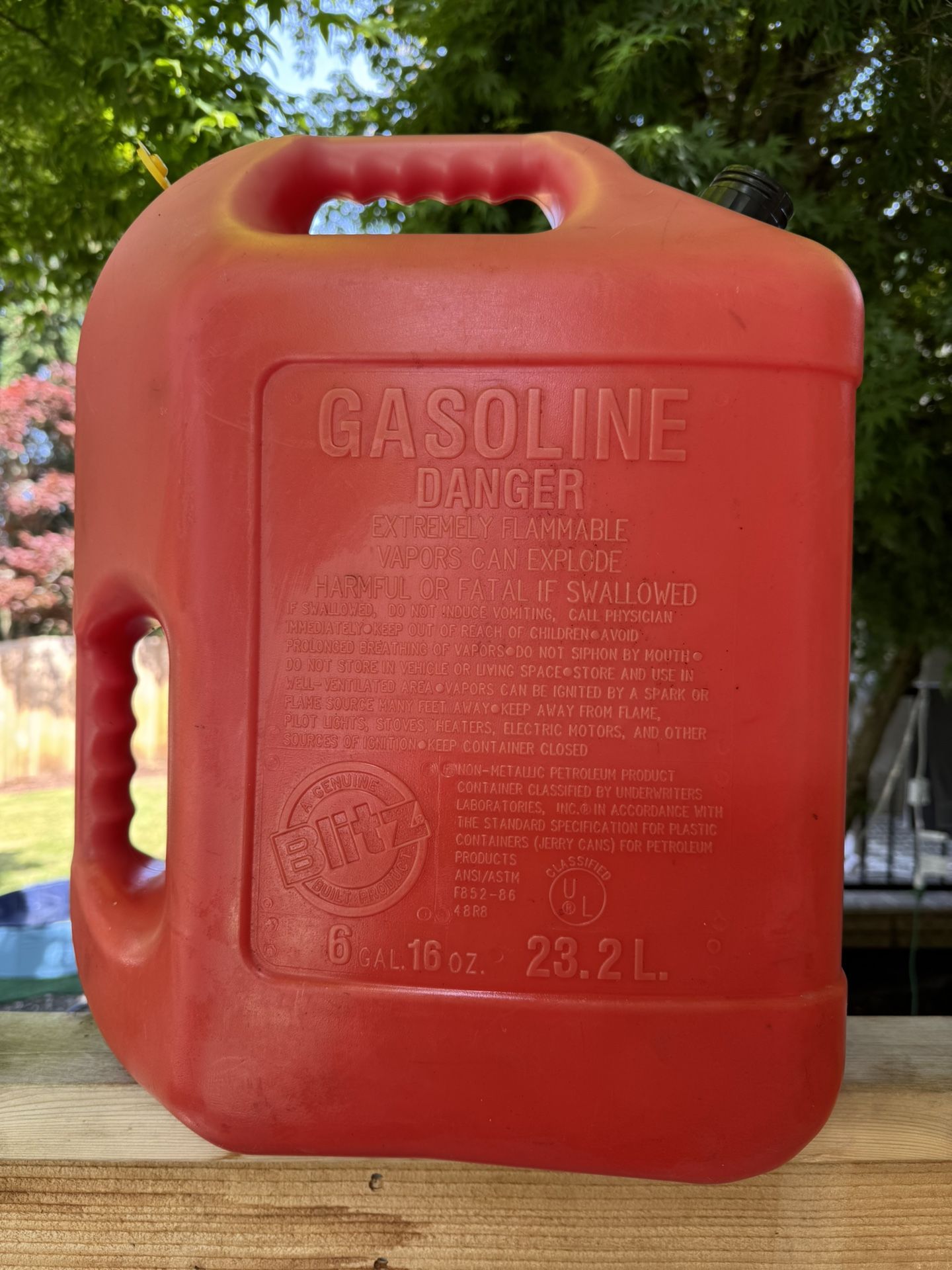 6 Gallon Gas Can