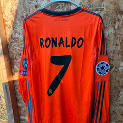Cristiano Ronaldo Real Madrid 2013-14 Long-Sleeved Third Jersey - Size L