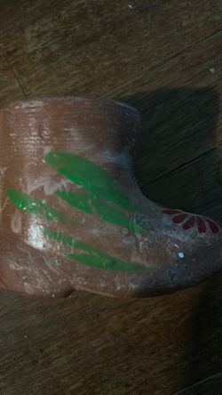 Hand-Painted Terracotta Clay Pot