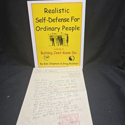 Signed 1996 Realistic Self-Defense for Ordinary People Bob Chapman Jeet Kune Do