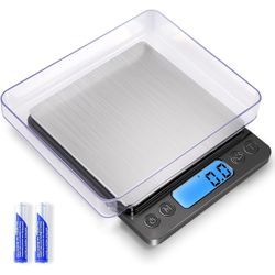 Báscula digital de cocina de alimentos mejorada, 105.82 oz/0.00 oz de alta precisión que mide en gramos y onzas para cocinar, hornear, joyas, función 