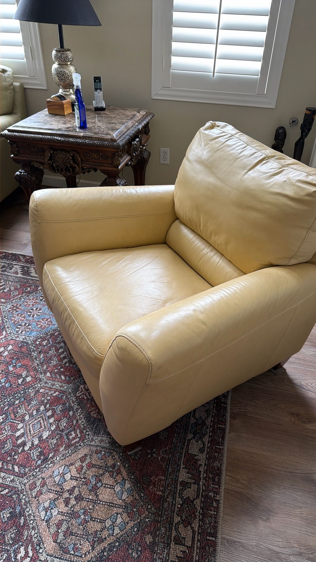 Leather sofa And Chair