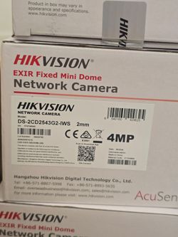Hikvision( Lot of 21)(3 new +18used)DS-2CD2543G2-IWS 4MP WiFi AcuSense Mini Dome Cameras — 3 New + 18 Used