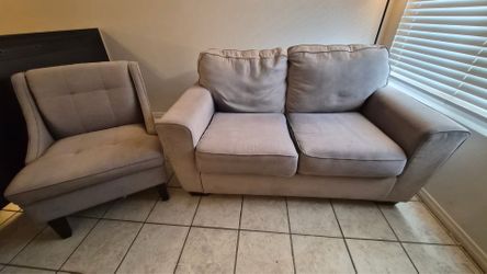 Love seat and chair