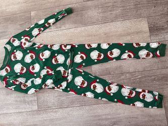 Kids Christmas Santa Print Pajama Set
