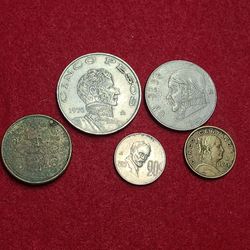 Mexican Mexico coins set# 8