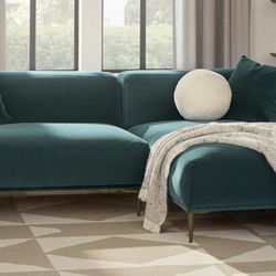 Article Abisko Plush Pacific Blue Right Sectional ❤️