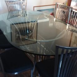 Table with 6 chairs delivery available locally