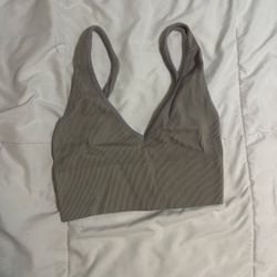 Green Cropped Tank