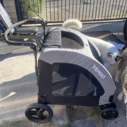 Dog Stroller Pet Jogger Wagon Foldable Cart with 4 Wheels