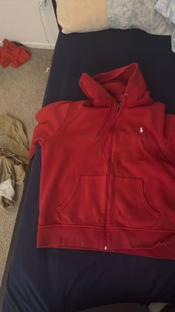 Red Polo Ralph Lauren Zip Up