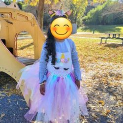 Unicorn Dress/tutu Size4-6t $12