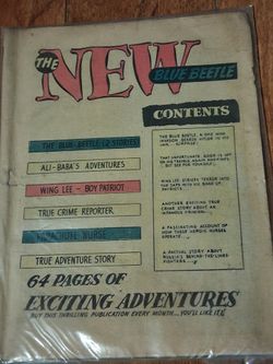 The New Blue Beetle Vintage Comic Book
