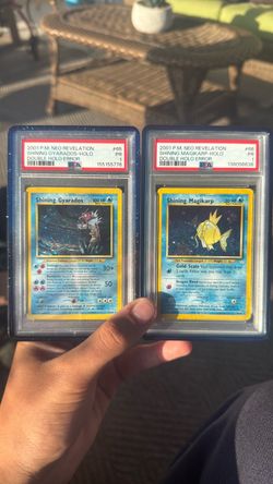 2001 NEO revelation Magikarp and gyarados double holo error PSA 1 set