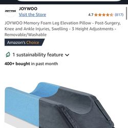 Three Piece Leg Pillow 