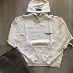 Essentials Light Oatmeal Hoodie