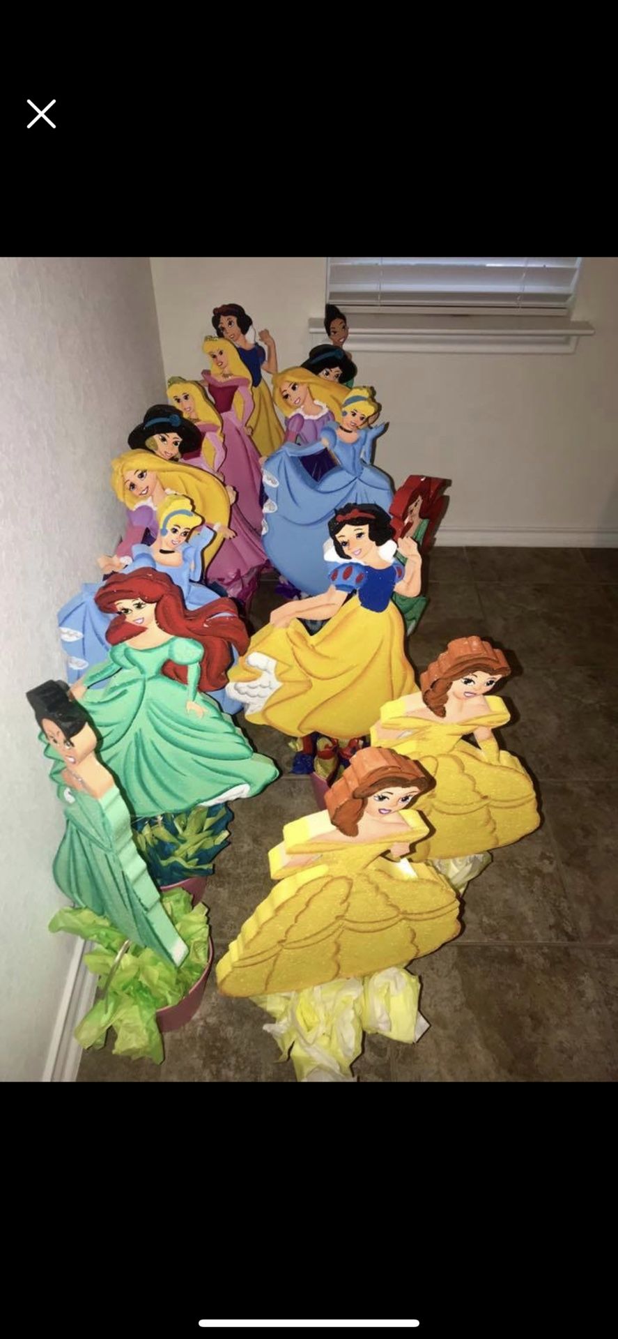 16 DISNEY PRINCESS PARTY DECORATIONS / CENTERPIECES about 18 inch tall $10 EACH