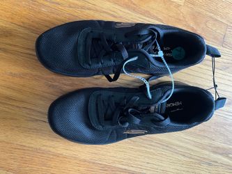 Skechers Women's Memory Foam Sneakers Black Gold 255024R NWOB Size 7.5  Brand: Skechers Style: 255024R (Color: BKGD) Size: Women's US 7.5 (EUR 40 / 25