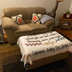 Loveseat With Storage Ottoman