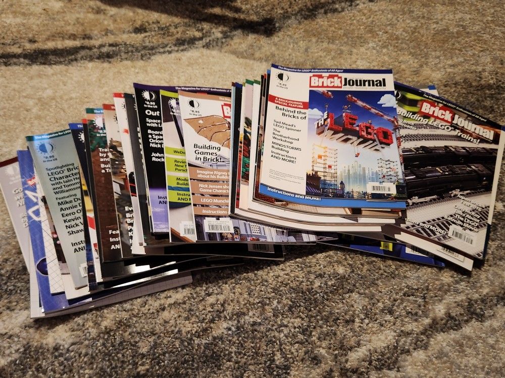 Lot Of 40 Different Lego Brick Journal Magazines