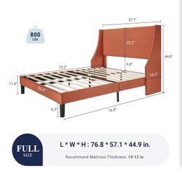 Retro Orange Bedframe - Full size