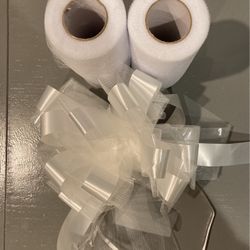 Tulle, Ribbon for Bride’s Chair, Mr & Mrs Sign