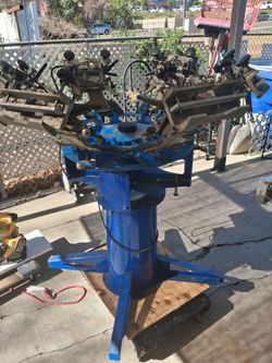 6 color Bwm hopkins screen printing press