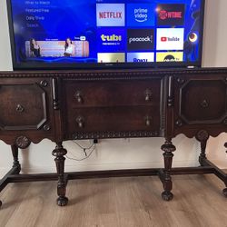Antique Jacobean Revival sideboard/buffet Cabinet 