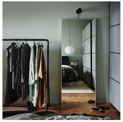 Mirror with silver frame IKEA
