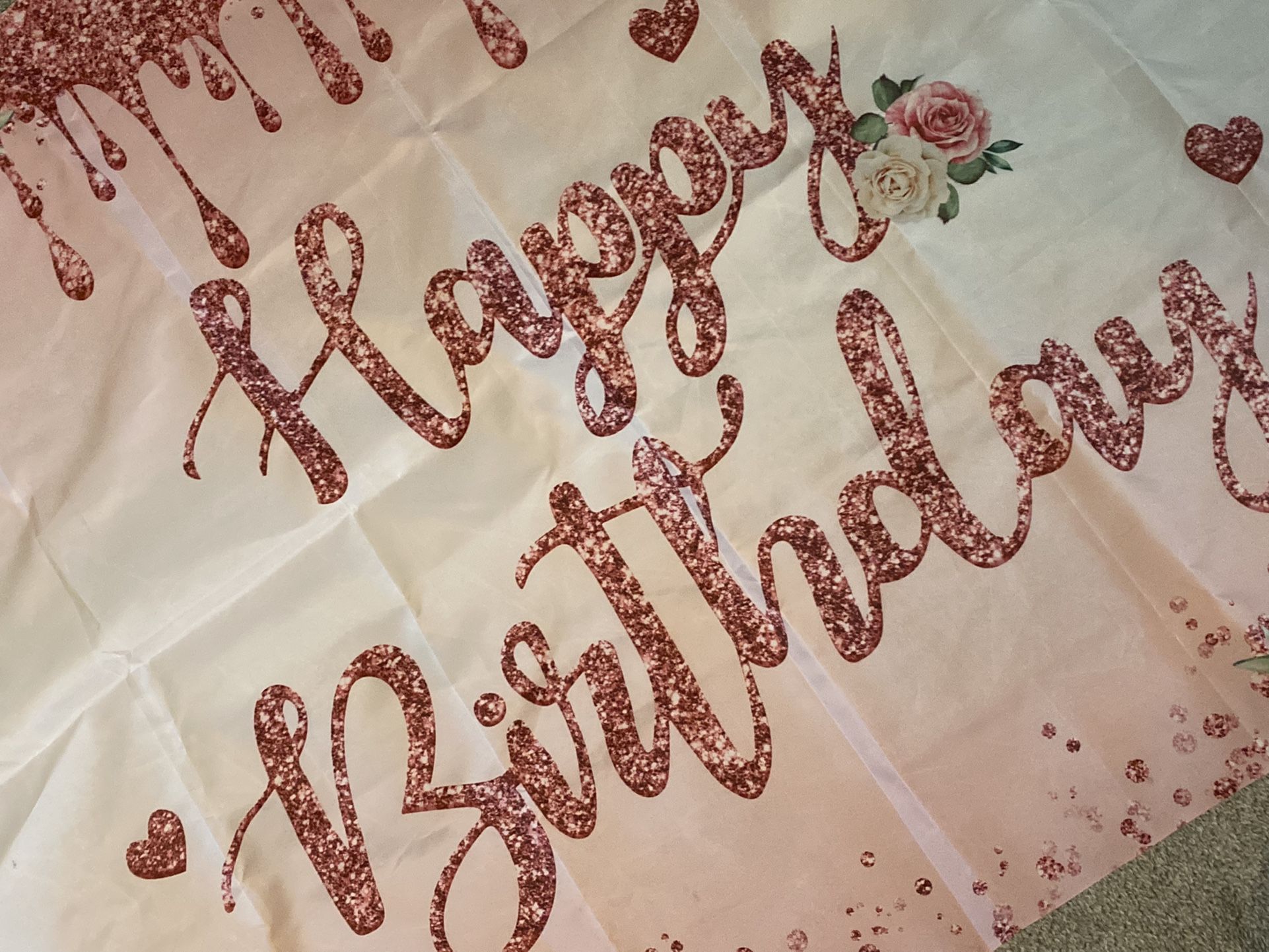 Rose Gold Back Drop 